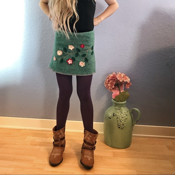 Little Mass stretchy felted wool skirt, Mod/Retro/Vintage 🌸 - Picture 1 of 6